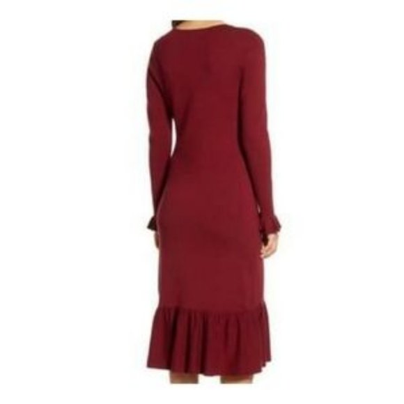 Rachel Parcell Ruffle Trim Knit Sweater Dress - Picture 3 of 13